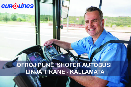 Vende pune Shofer autobusi per linjen Greqi Shqiperi nga Euro Lines 